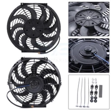 2PCS Radiator Condenser Cooling Fans For 1993-2015 Subaru Impreza Toyota Camry