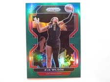 2022 Panini Prizm Basketball WNBA A'Ja Wilson Green Prizm Card #39 Aces NM-M!!