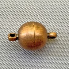 Magnetic Smooth Round Clasps 16x10mm Antique Copper Plated Alloy Q6 Per Pkg