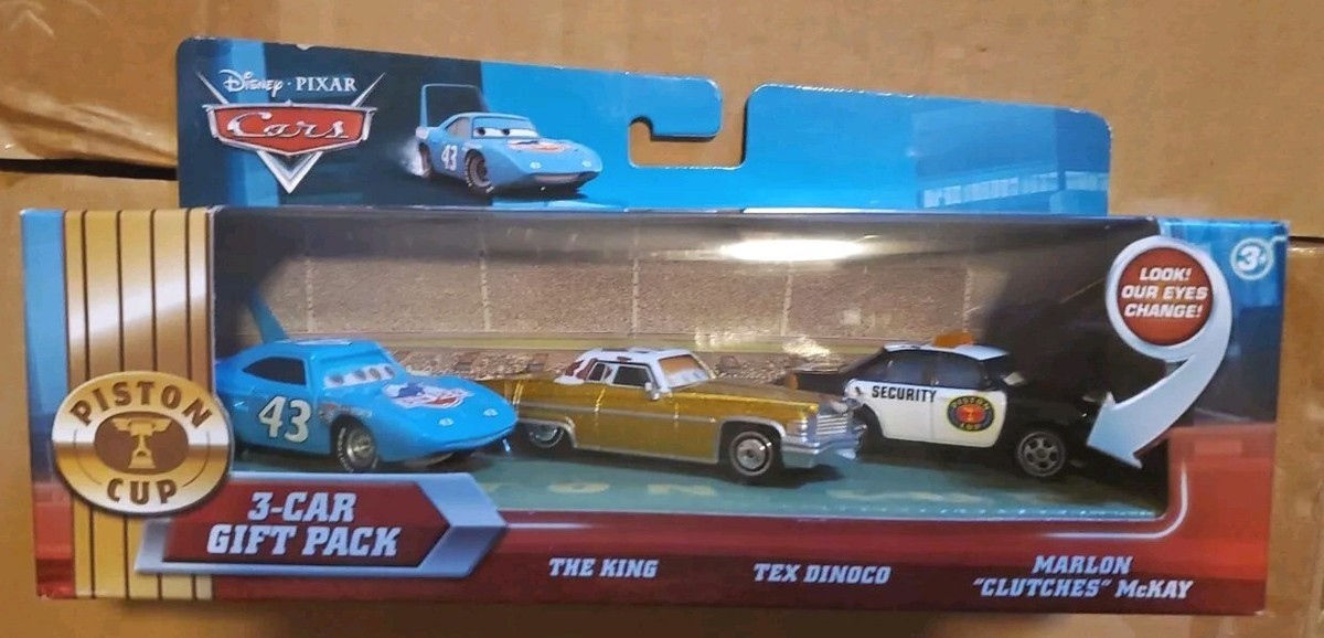 Disney Cars 3 Pack Lenticular Skyline KING TEX DINOCO MARLON MCKAY
