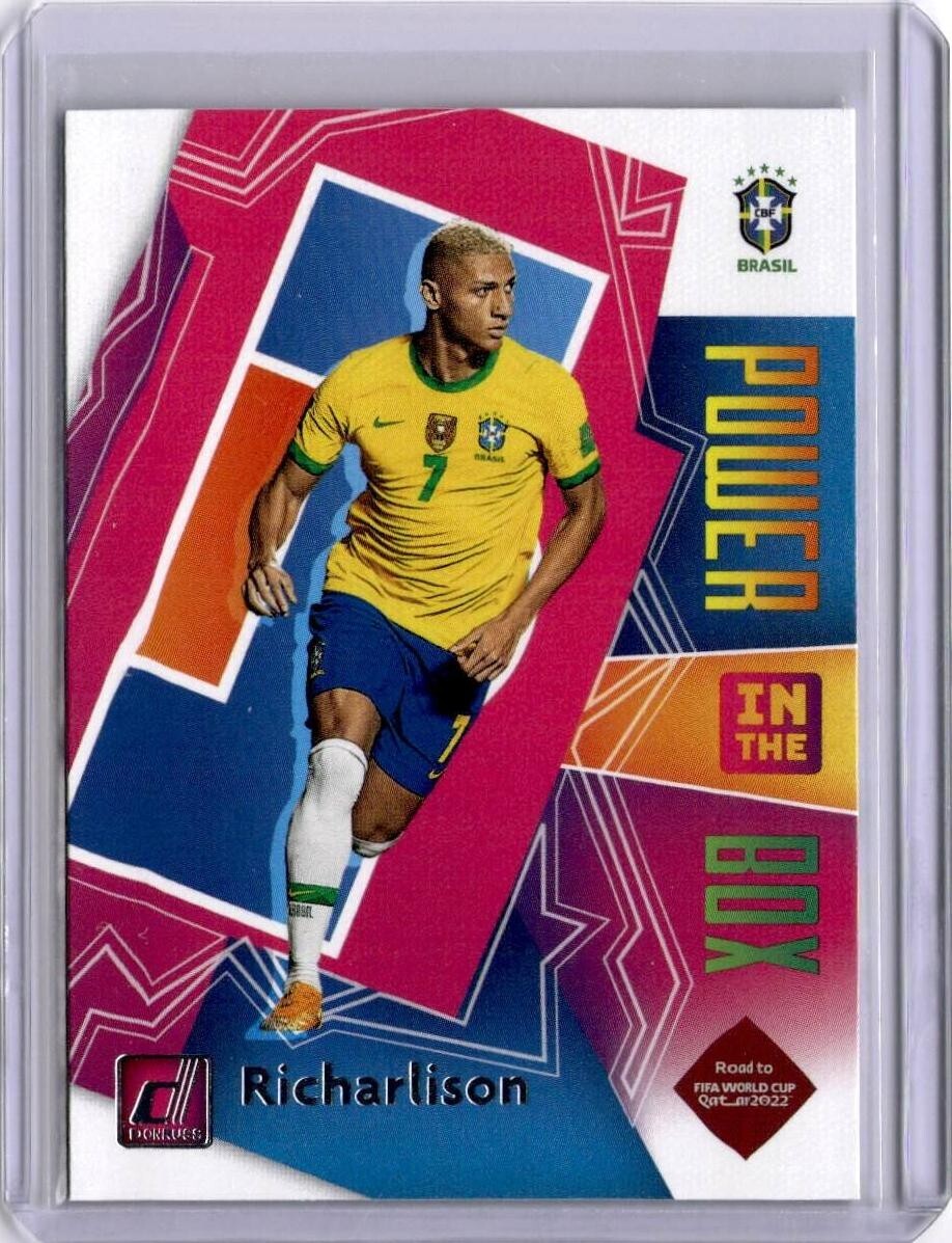 2021-22 Donruss Soccer Power In The Box Richarlison #8 Brazil FIFA