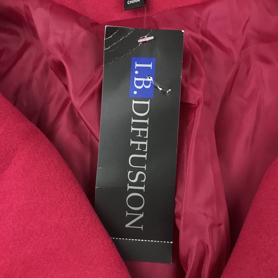 IB Diffusion Coat Womens 4X Pink Double Breasted Button Up NWT - Image 4 of 4