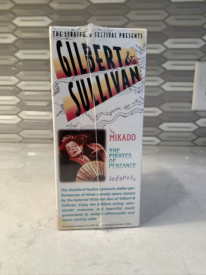 Gilbert and Sullivan 3 VHS Box SET Pirates of Penzance, Iolanthe, Mikado SEALED - Image 2 of 4