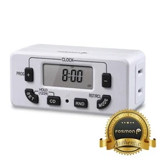 1 Pack Indoor 7 Days Programmable Digital Wall Outlet Light Timer Plug In Switch