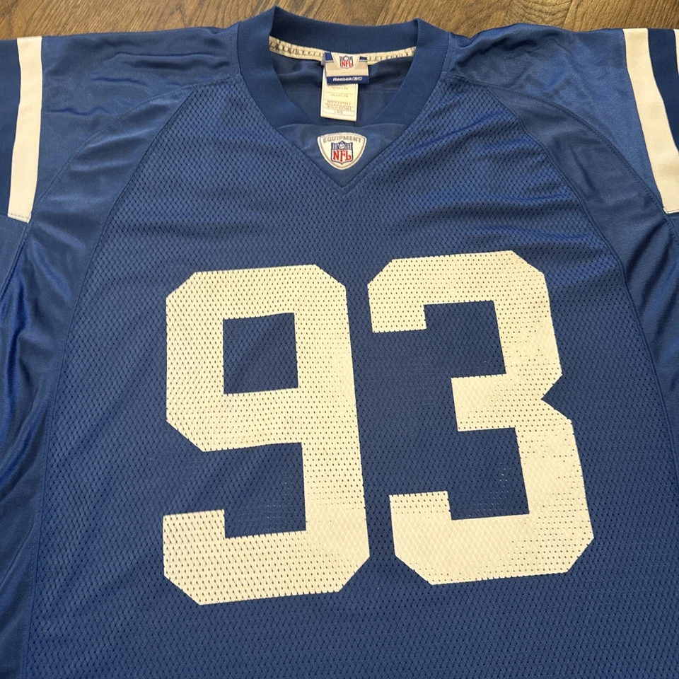 Camiseta deportiva grande de los Indianapolis Colts Dwight Freeny para hombre azul Reebok Foto 2 de 4