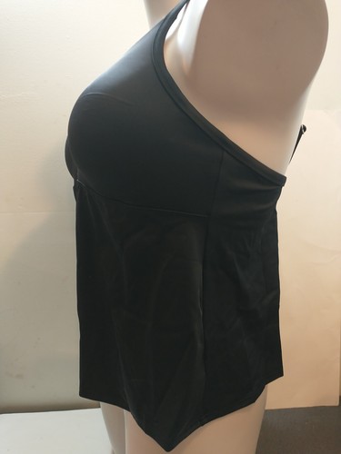 Lands' End Womens Size 16 B Black High Neck Tankini Swimsuit Top Tank Top New - Picture 3 of 11