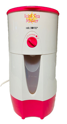 Mr Coffee Fresh Iced Tea Maker 3 Quart Pink Adjustable Strength NO PITCHER