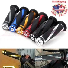 Motorcycle Handle bar Hand Grips Rubber GEL 7/8" For Honda Suzuki GSXR600 R1000
