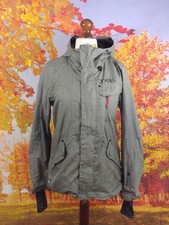O'neills Explore Series Grey 10000mm Waterproof Jacket. Uk Women's Size Medium