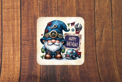 Happy Birthday - Can Fix It Gonk Untersetzer - Mechanischer Zwerg - Geschenkset 1,2 oder 4