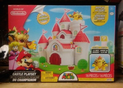super mario mushroom kingdom castle playset