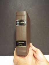 1830 Scarce Vermont Printed Bible - printed in Woodstock by R. Colton/G.W. Smith