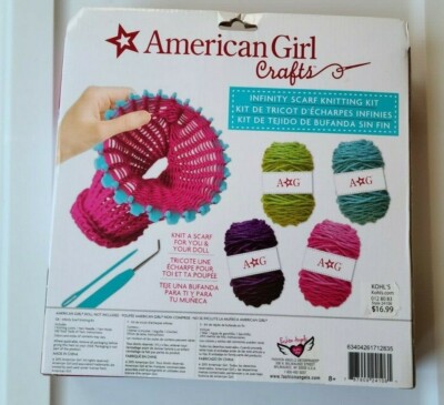 AMERICAN GIRL CRAFTS INFINITY SCARF KNITTINGS KIT BRAND NEW SEALED