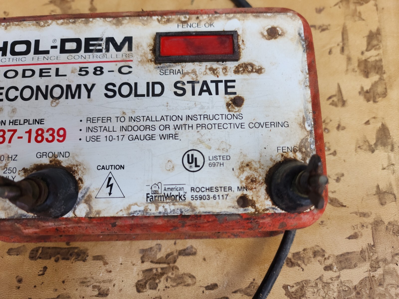 Vintage Holdem Electric Fencer Fence Panel Model 57 C Solid State eBay