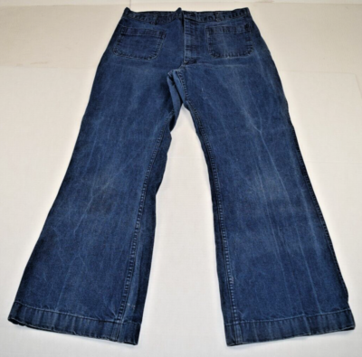 Vintage Navy Dungarees Military Issue Size XL 38 x 31 90s Blue