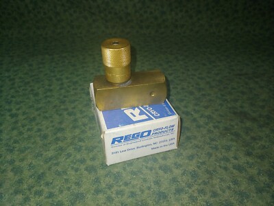 NEW 3/8'' NPT In Factory Pkg. REGO Flow Control # TMF375B (32951-D2)