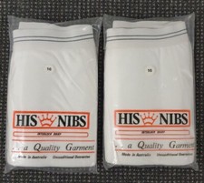     2 RARE HIS NIBS VINTAGE 1980s MENS 16 BRIEFS UNDERWEAR AUSTRALIAN 85cm