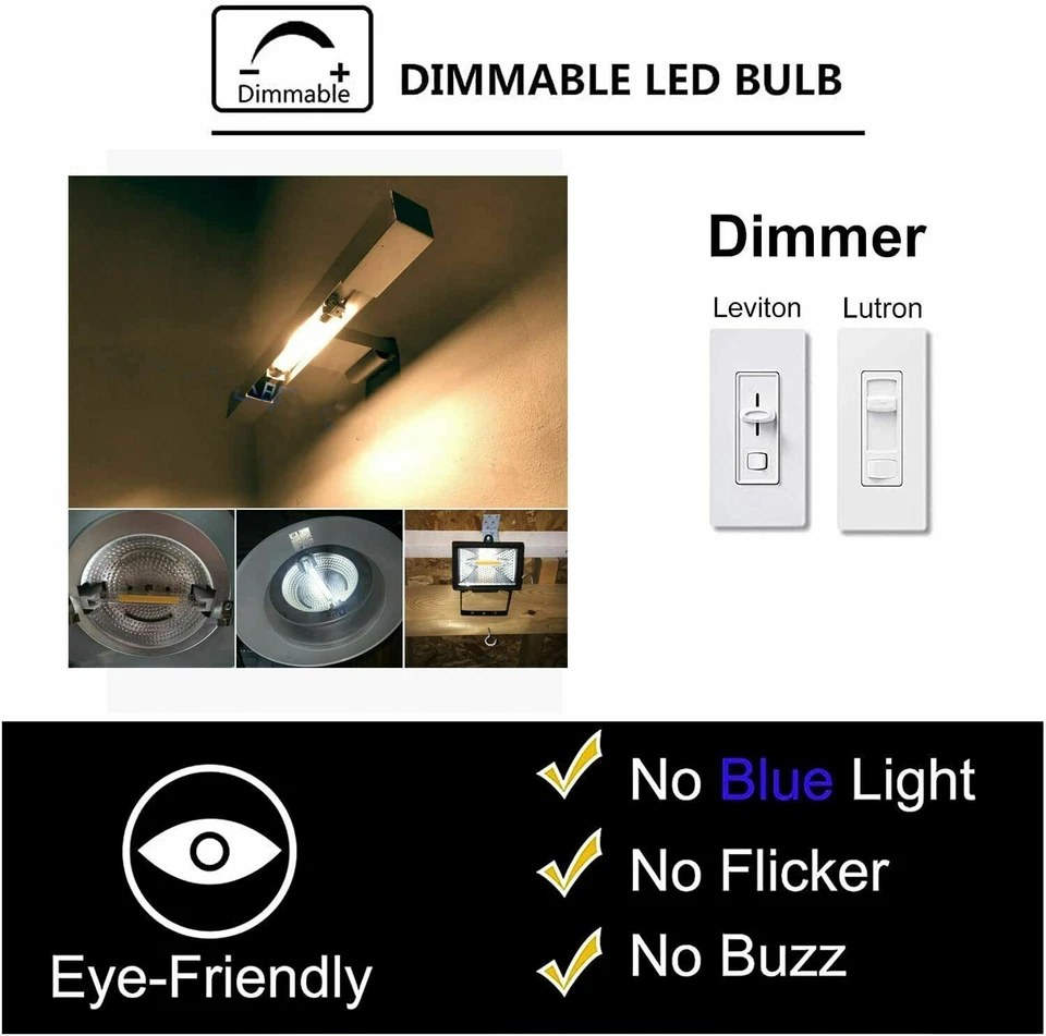 R7S LED COB 110V 220V 15W 30W Halogen Lamp Glass Replace 78mm 118mm Dimmable - Image 3 of 4