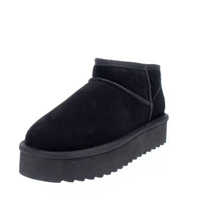 Colors Of California Platform Winter - schwarze Wildleder Stiefeletten - Damen Schuhe