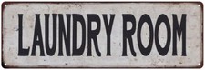 LAUNDRY ROOM Vintage Look Rustic Metal Sign Chic Retro 106180035117