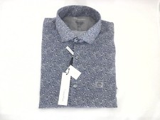 CALVIN KLEIN Extreme Slim Fit Midnight Blue Stretch Dress Shirt Mens L 32-33 69