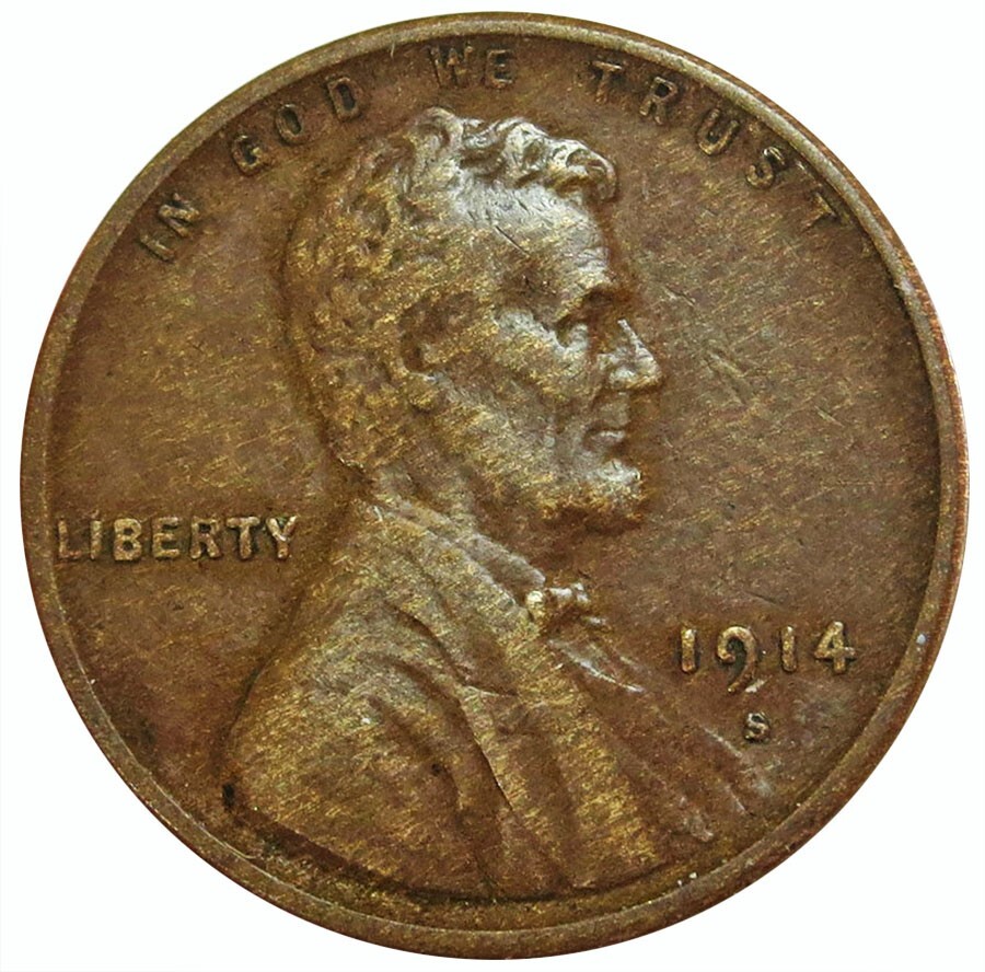 1430.　1914年　アメリカ　リンカーン　麦　セント 1430. 1914年 アメリカ リンカーン 麦 セント コレクション