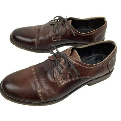 Bed-Stu Repeal Cap Toe Distressed Leather Derby Shoe Mens 11  display picture 2