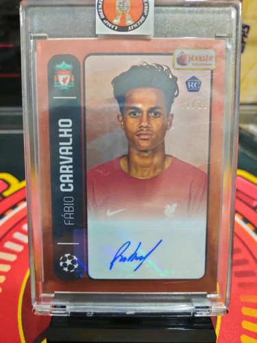 2022-23 Topps Merlin Heritage 98 UEFA #005 Fabio Carvalho Rookie RC Auto 1/10 - Picture 1 of 3