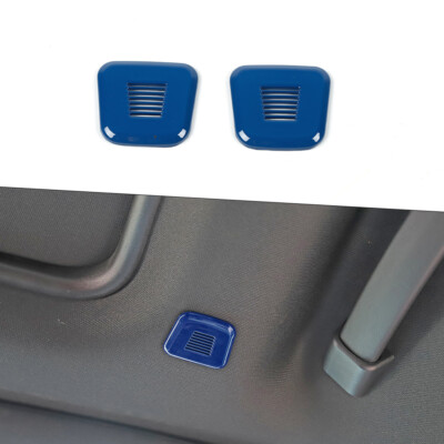 Blue Top Roof Microphone Cover Trim Decor 2pc for Dodge Challenger/Charger 2015+