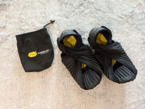 Vibram Furoshiki Wrapping Shoe Blck Lg Unisex 8.5-9 Barefoot Yoga Fabric Stretch