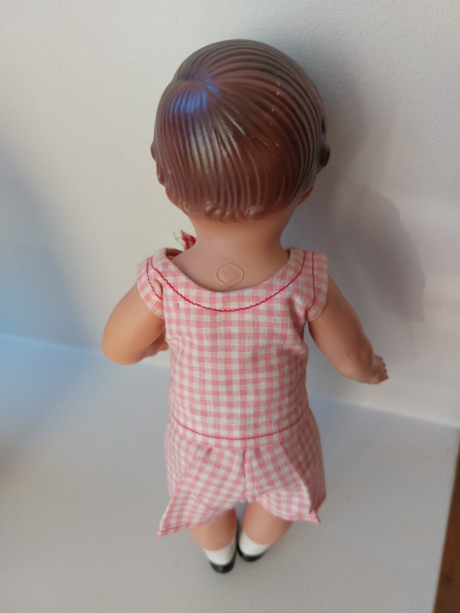 ANCIEN BAIGNEUR CELLULOÏD Petitcollin 60 Cm yeux Peints
