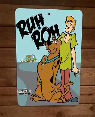 Scooby Doo Ruh Roh Classic Cartoon 8x12 Metal Wall Sign Poster | eBay