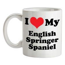 I Love My Springer Spaniel Inglese Mug - Cane - Pupazzo - Canina - Cucciolo -