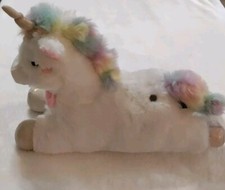 FAO SCHWARZ Glow Brights Plush Rainbow Leaping UNICORN 15" Led Lights 2021 Works