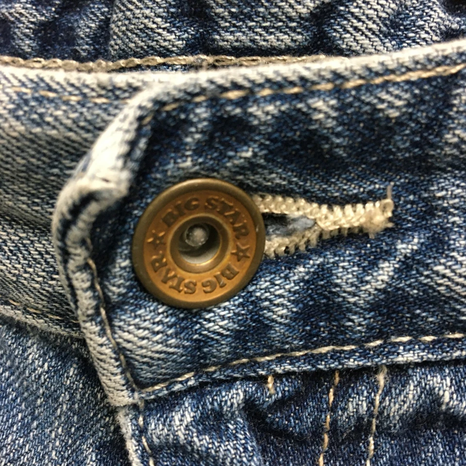 Big Star Shorts 26 Adult Blue Denim Casual Jeans Bermuda Distressed Pockets Mens Foto 2 de 4