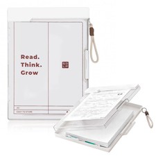 Clipboard with Storage 8.5x11 Heavy Duty Plastic Metal Clip Pen Holder White A4