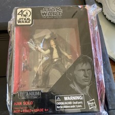 4  Star Wars 40th Anniversary The Black Series Han Solo Titanium Action Figure