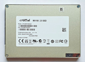 512 GB SATA III Crucial MX100 CT512MX100SSD1 2D-NAND MLC SED SSD 2.5" Festplatte