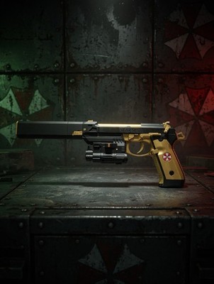 Resident Evil - Beretta 92F Samurai Edge / Wesker Gold Edition Prop/Cosplay