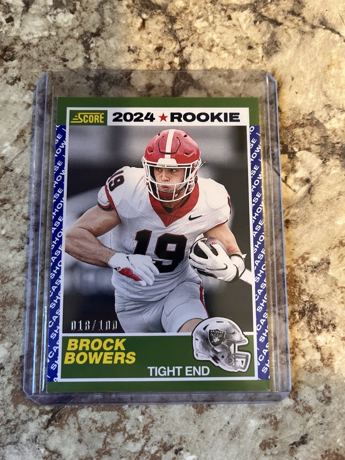 Brock Bowers Panini Score Hot Rookies #10 Showcase