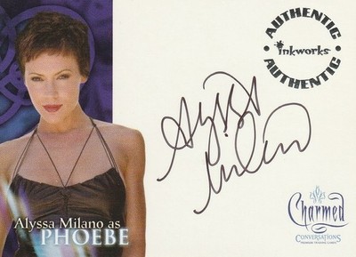 CHARMED CONVERSATIONS (2005) - A1 ALYSSA MILANO (PHOEBE HALLIWELL) AUTOGRAMM