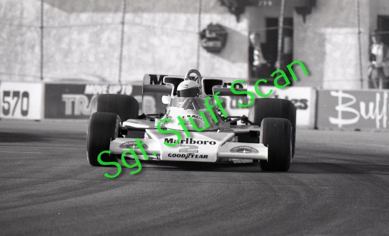1977 Long Beach Grand Prix racing photo negative Jochen Mass McLaren race car
