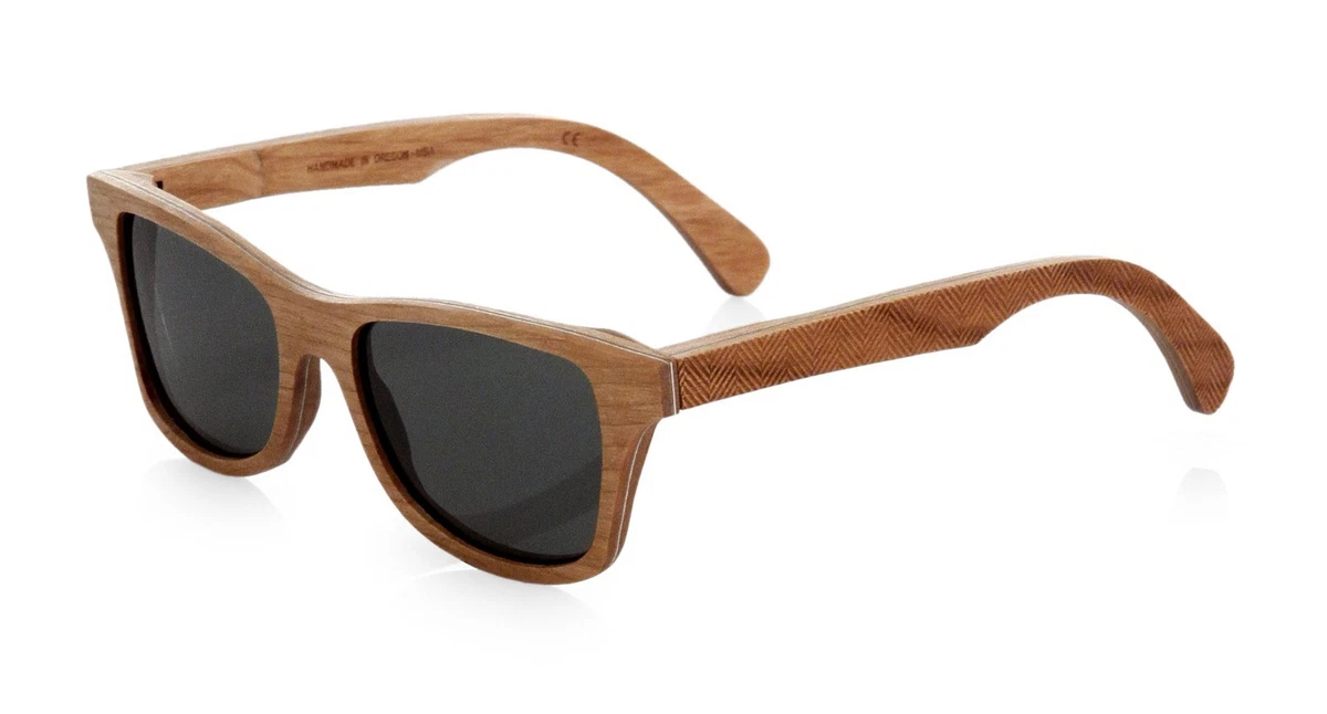 Shwood Ankeny Acetate Sunglasses - Black / Elm Burl / G15 Polarized