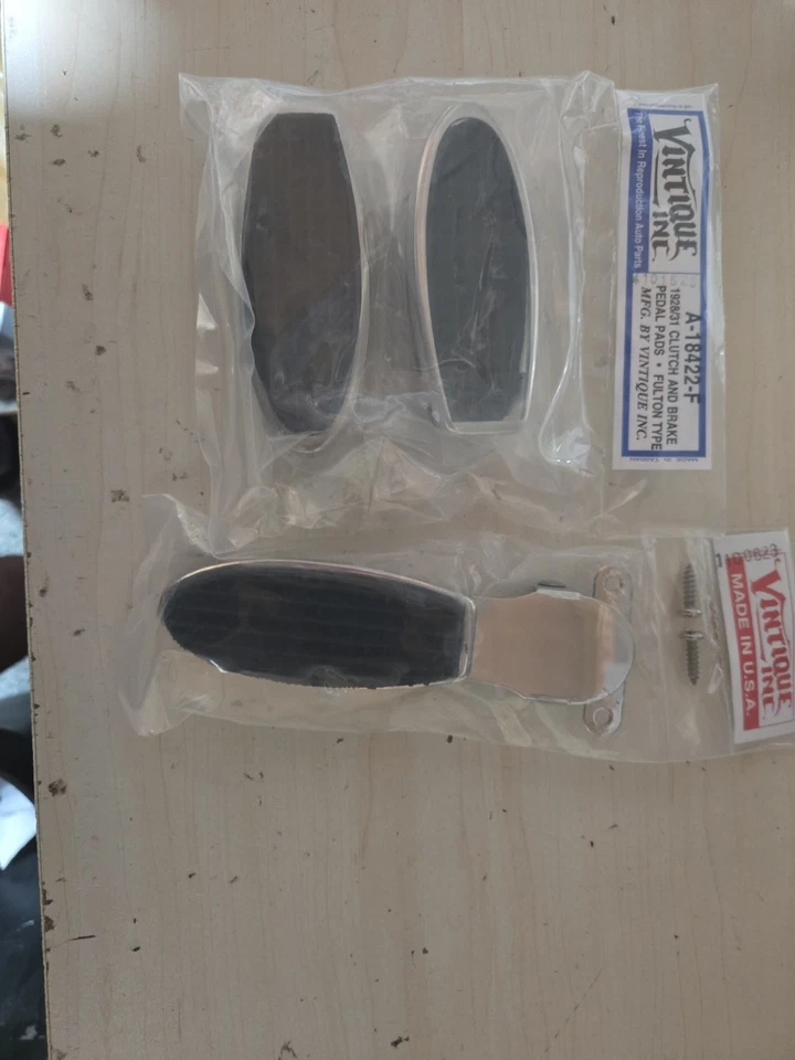 Модель A Ford 1928-1931 Fulton, газ, тормоз, педали сцепления колодки, новый!!! - Изображение 4 из 4