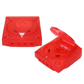 Red For Dreamcast DC Translucent Case Retro Video Game Console Protect OT