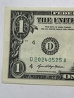May 25 2024 Bday/Anniversary Crisp 2021 Fancy Serial Circulated $1 Dollar Note — photo 3