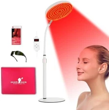 Red Light Therapy Lamp with Stand, 660nm Red & 940nm Infrared Light for Body