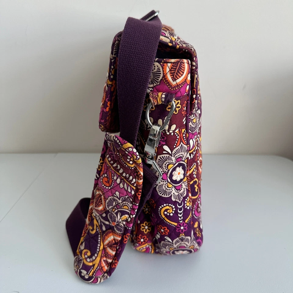 Vera Bradley Safari Sunset Messenger Crossbody Office School Work Shoulder Bag - Image 4 of 4