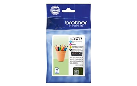 Cartouche Brother LC3217VALDR pack de 4 encres d'origine pour imprimante jet d'encre couleur