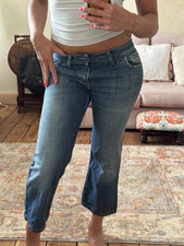 Massimo Dutti Women’s Blue Denim Capri Jeans 28W Medium Wash 5-Pocket